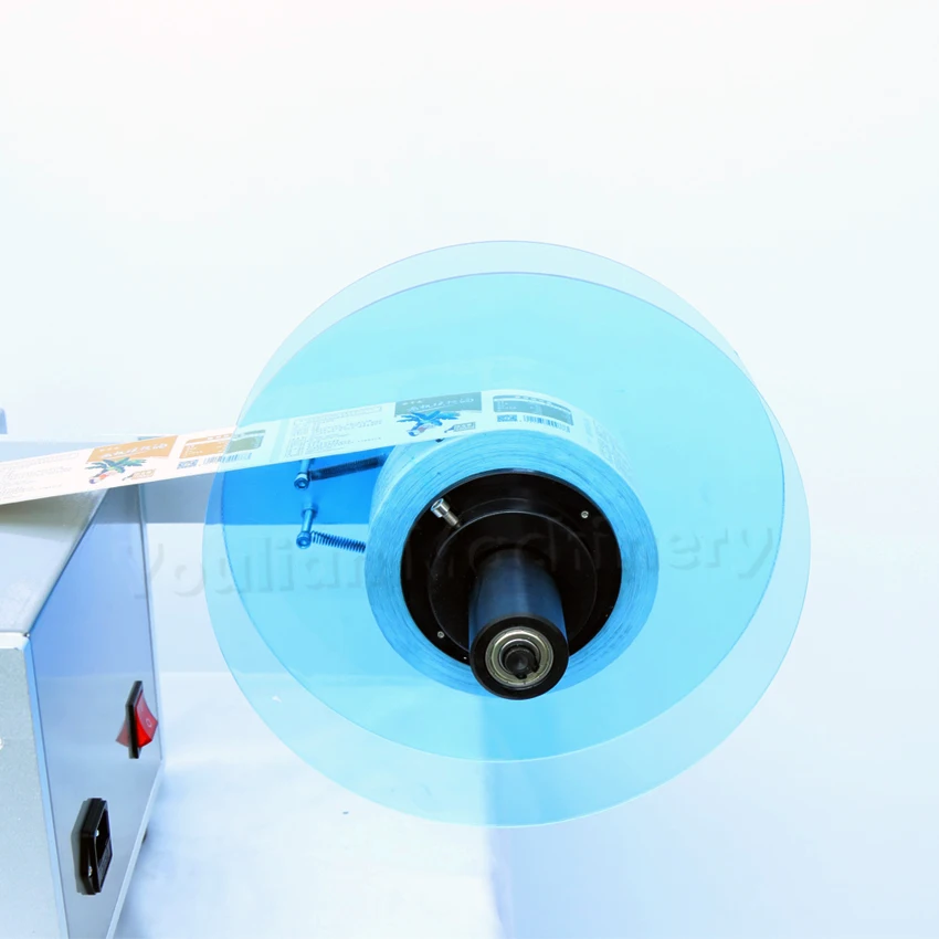 CJ-50 Semi Automatic Tabletop Vial Bottle Labeler Round Wine Bottle Glass Jar Sticker Labeling Machine