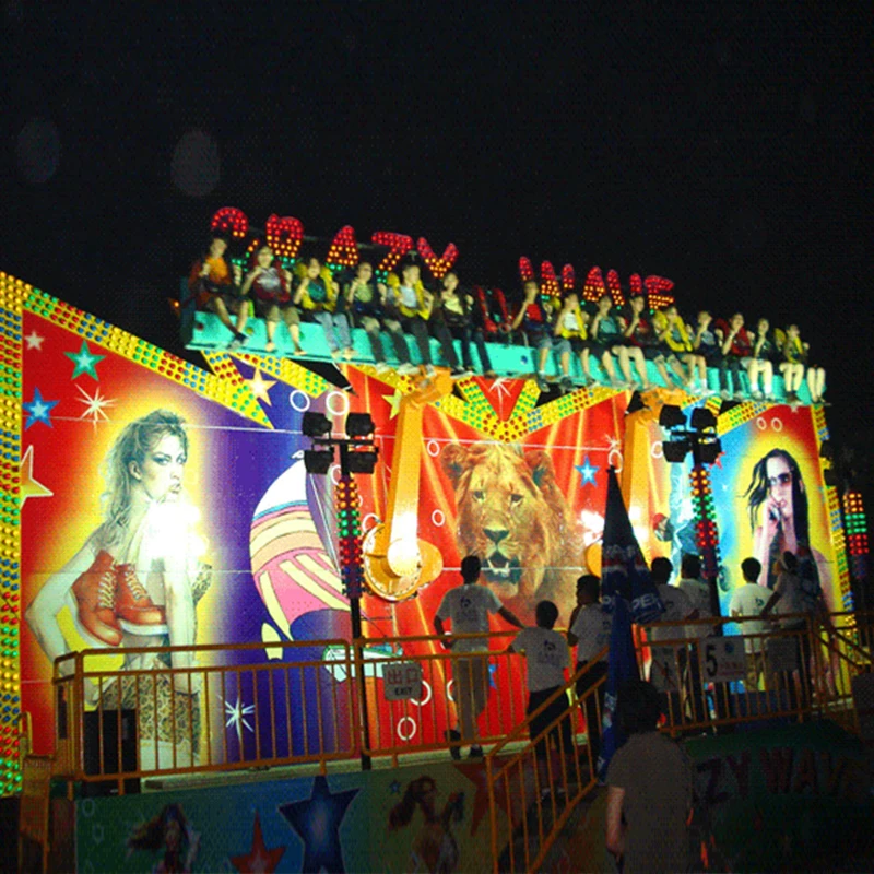 kids equipment factory fairground electric amusement park rides game equipment crazy wave big miami ride for sale