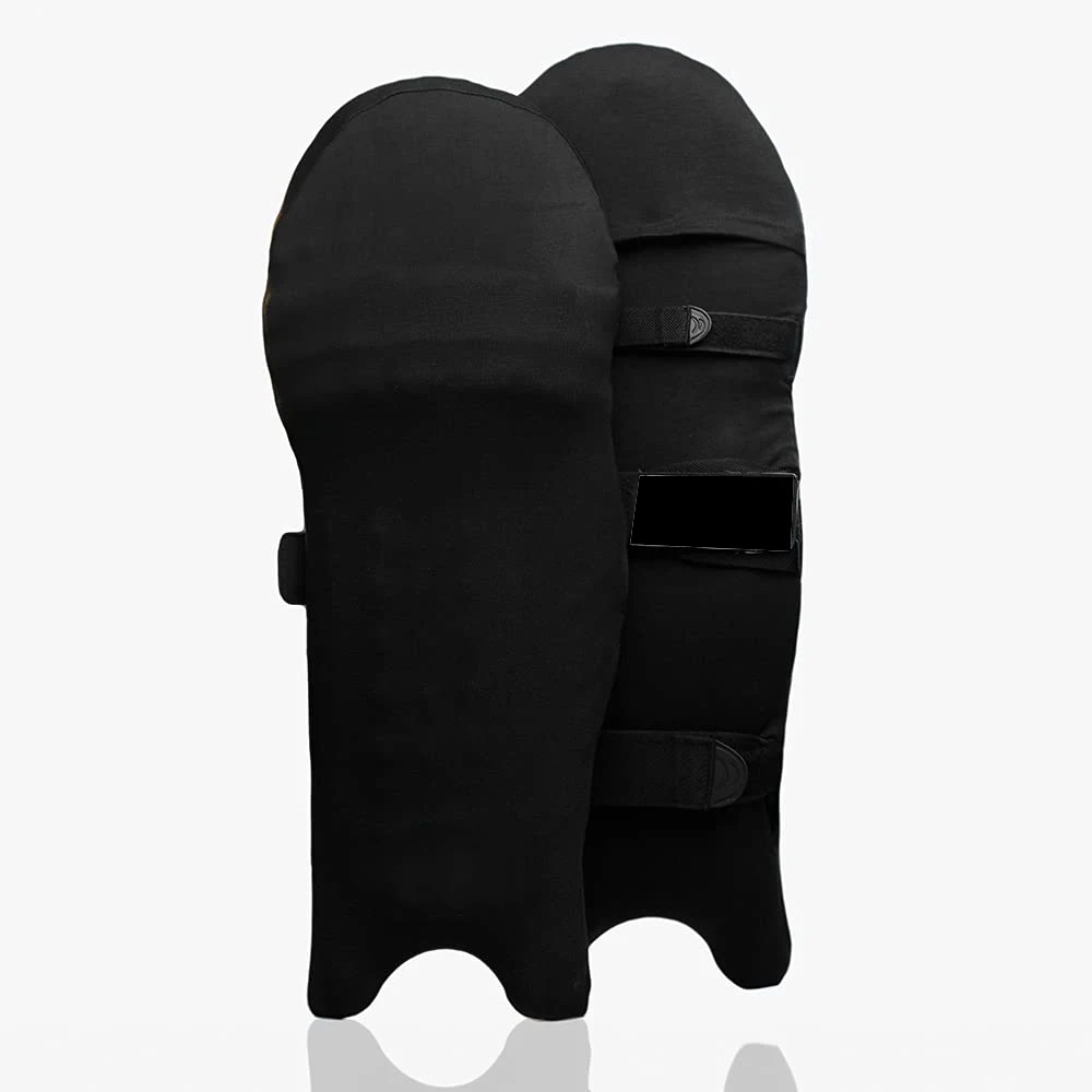 Premium Black Color Cricket Leather Training Customize Crickets Pads For Sale
