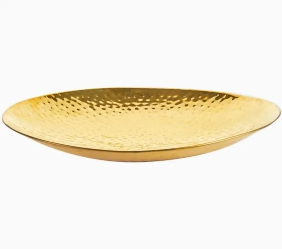  Металлический поднос для хранения в скандинавском стиле Роскошная золотая круглая железная тарелка фруктов демонстрация ювелирных изделий домашнего декора