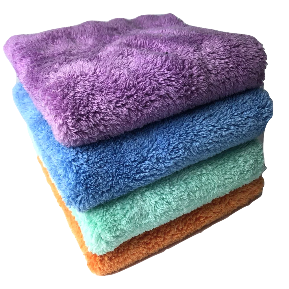 Korean Microfiber Edgeless Coral Fleece Boa Car Towel Wholesale OEM