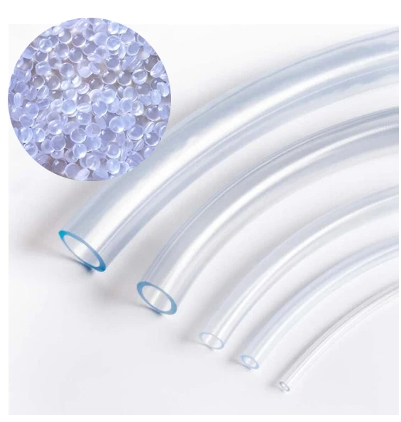 Прозрачная гибкая ПВХ-гранула ПВХ-соединение для экструзии прозрачной трубы