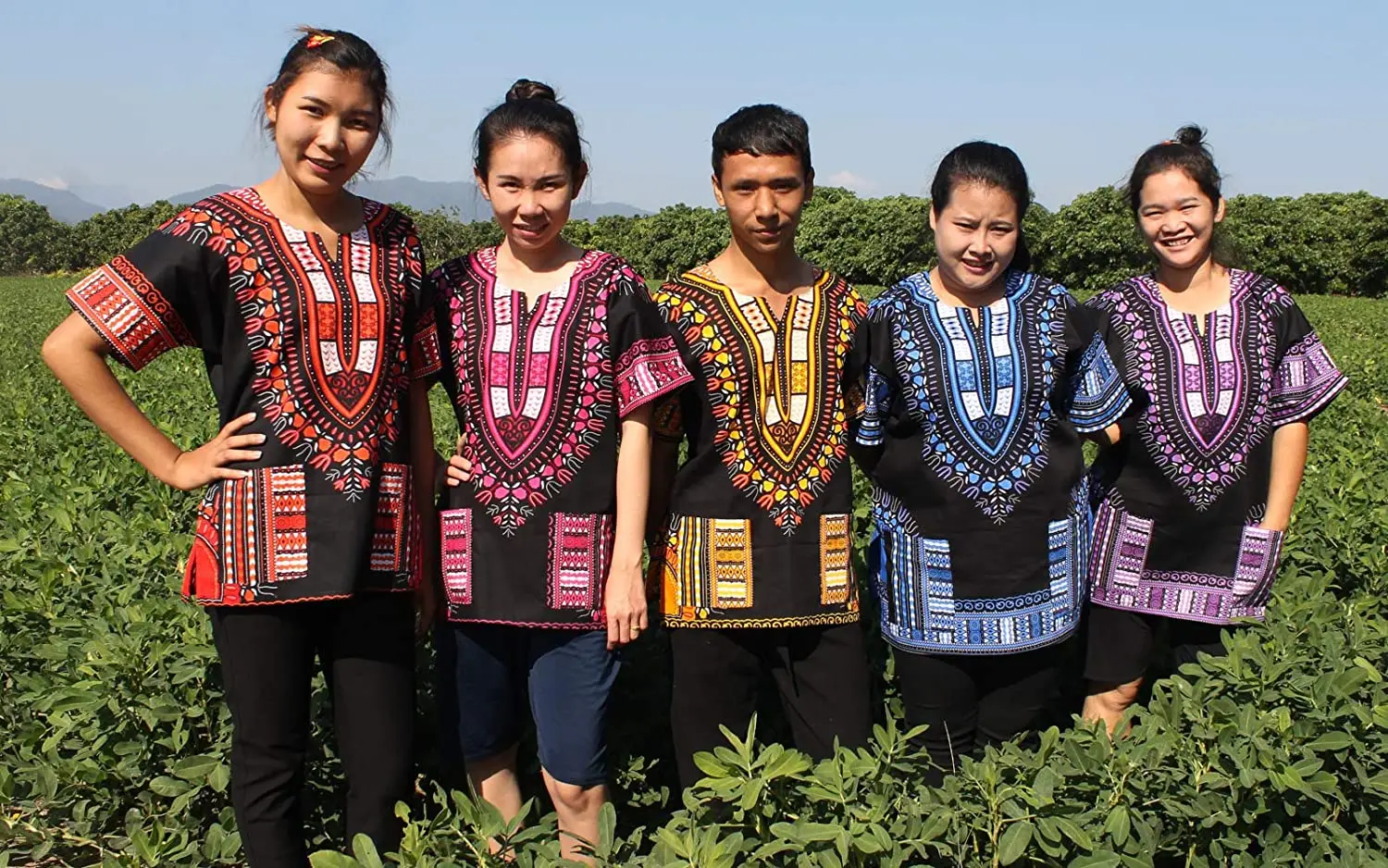 African Shirt Dashiki Print Men Women Succunct Hippie Top Blouse Tribal Free Size Mexican Hippie Blouse Caftan Hippie Boho Dress