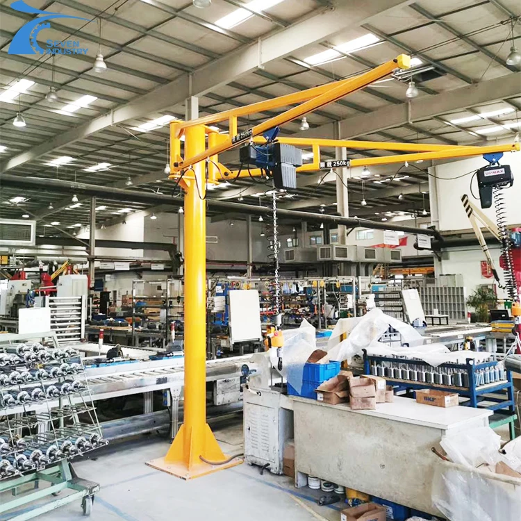  SEVENCRANE вращающийся I-лучевой настенный фиксированный подвижный кран 360 градусов 800 кг 500 цена от производителя
