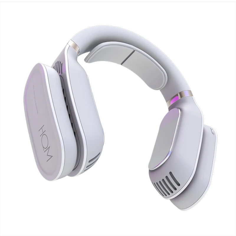 Wholesale Personal Usb Rechargeable Battery 2 In 1 Electronic Wearing Neck Heater And Cooler Heating Cooling Bladeless Neck Fan