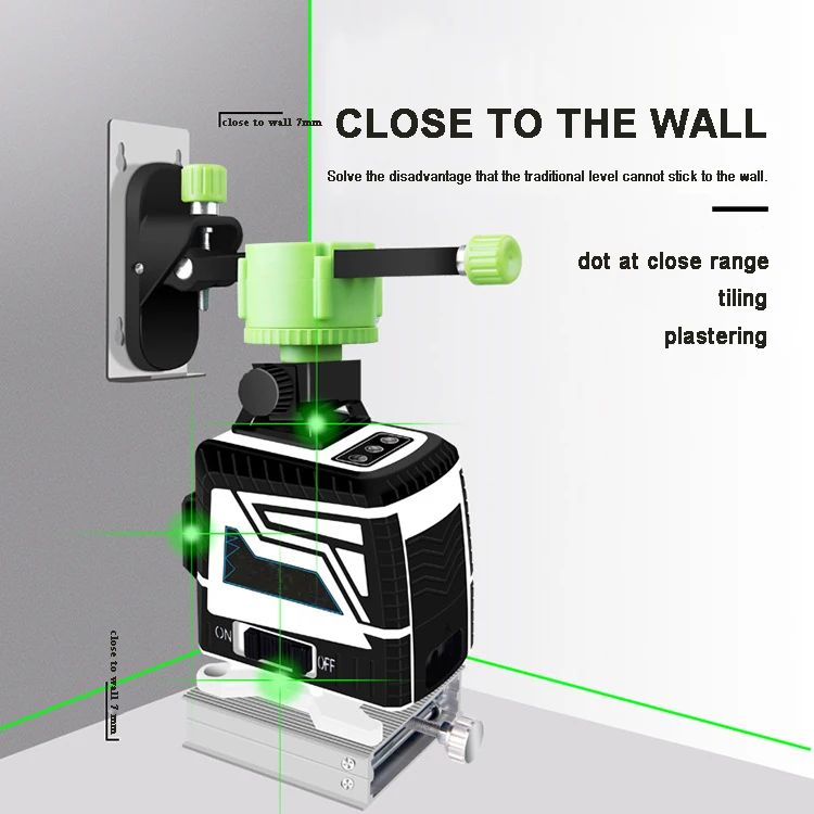 4D laser level 16 lines laser level high quality green germany osram diode 360 laser level with slope function