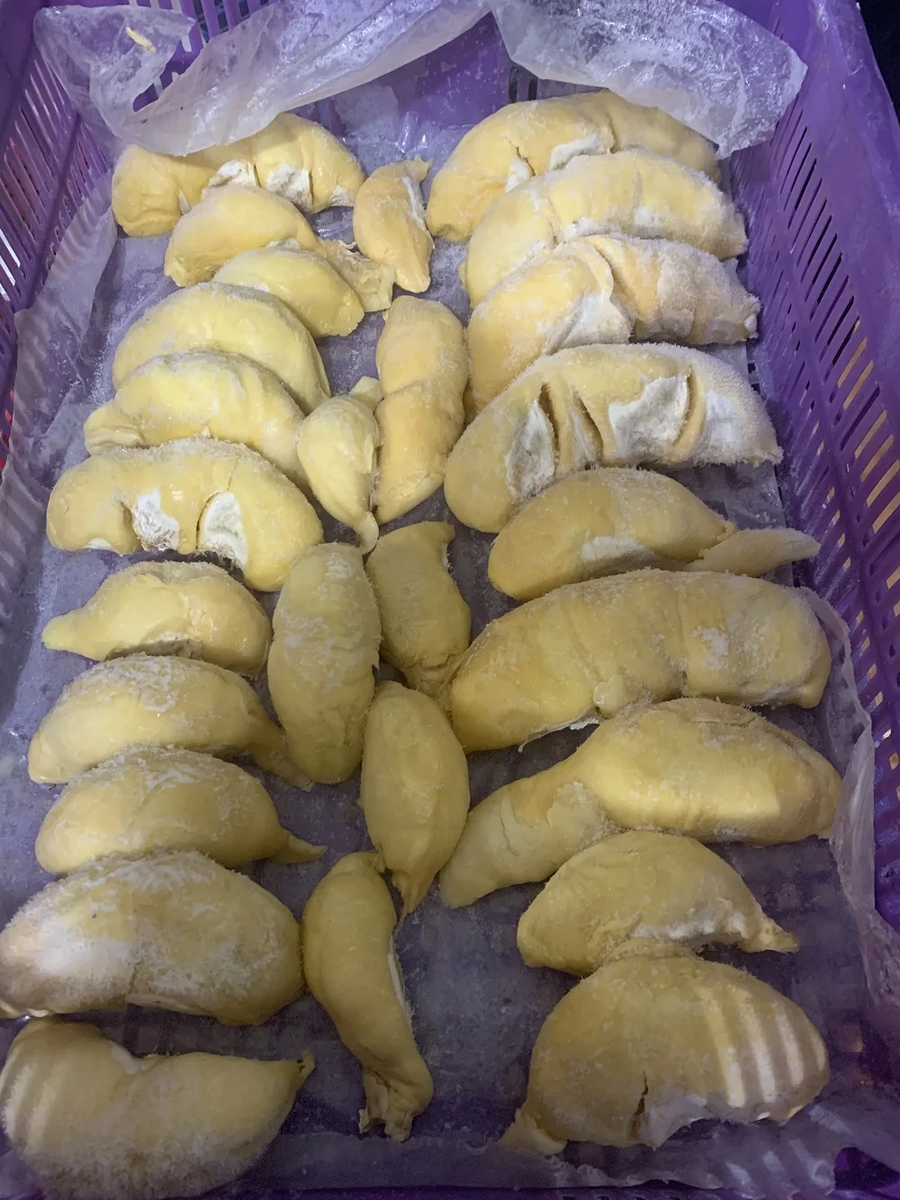 Желтая замороженная обработка сладкий вкус высокое качество срок годности 12 месяцев обычное культивирование замороженное дурийное мясо из