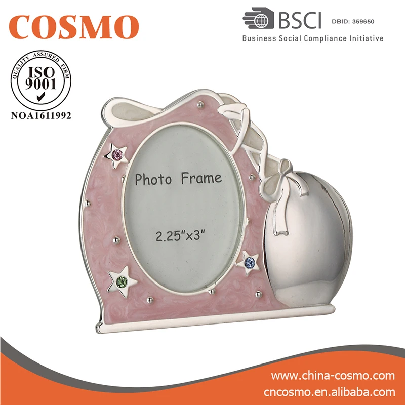 Baby Shoes  Lovely Child Photo Frame Enamel Decorated Baby Photo Frame Gift Frame