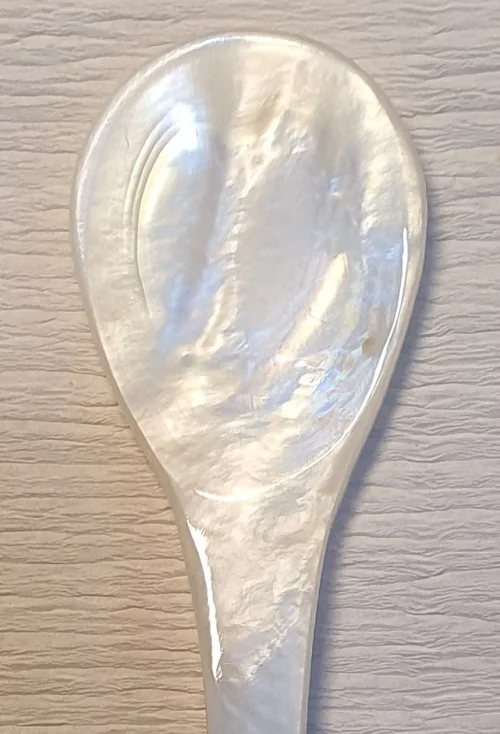 Ложка для перламутровой икры соляная ложка Кухонное измерительное дерево специй Маленькая деревянная одноразовая