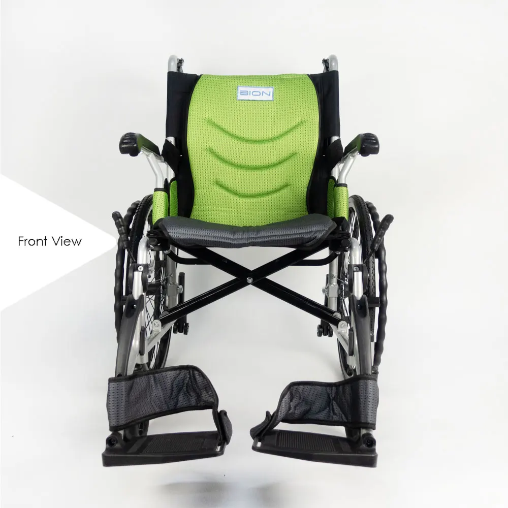 BION Comfy Wheelchair 4G Singapore Brand Lightweight Compact Folding Wheel chair Aluminium Travelling for Elderly