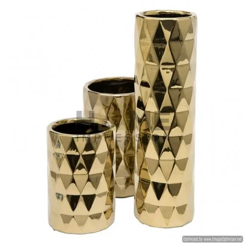 Fabulous Designer Small Martini Metal Vase Texture Gold Metal Flower Vase Attractive Multi Purpose Vase In Wholesaler Price