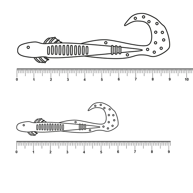 Shaman Seryoga, 60mm, 8 pcs/pack, Soft Twister Color 014 Plastic Baits Silicone Fishing Lures