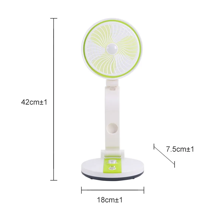Wholesale Green LR-2018 Soft Light Student Desktop Silent Dormitory Telescopic Electric Standing Table Fans Air Coolers