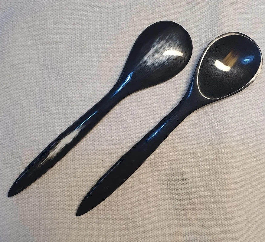 High quality Horn Spoons with Handle Water Buffalo Horn Spoons serving spoon for home and hotel Vietcrafts
