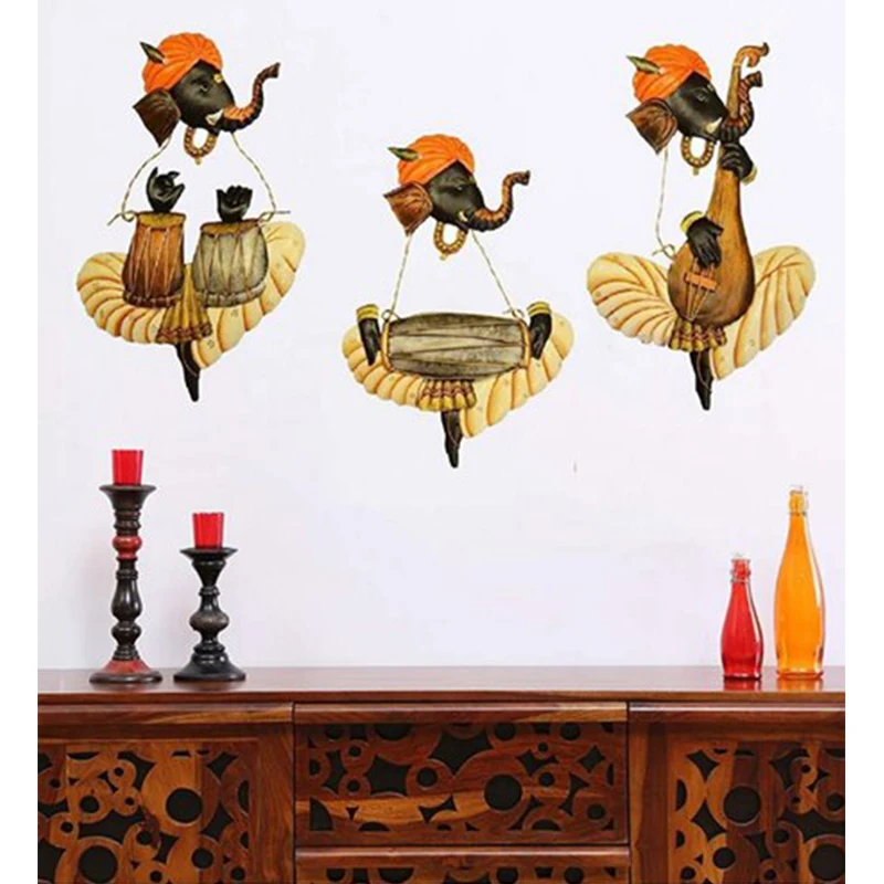 Traditional Ganesha Metal Wall Decor
