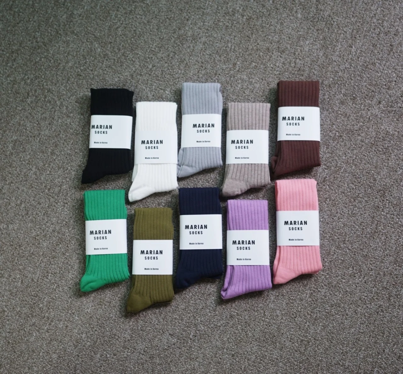 Made in Korea Women wholesale cotton knee socks stocking Korean custom logo OEM ODM