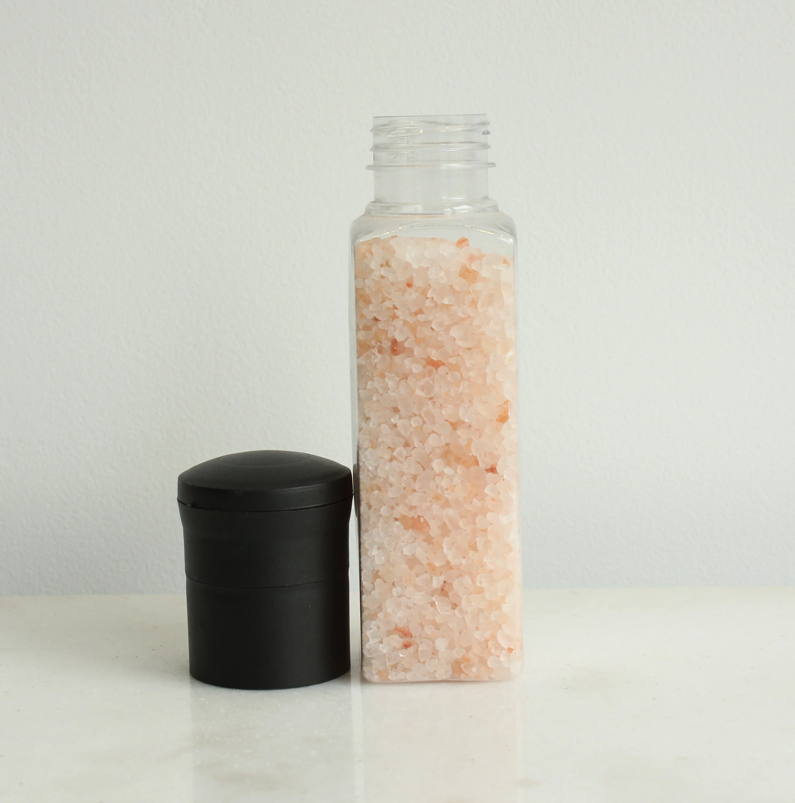
Himalayan Pink Rock Salt 2mm-5mm Light Pink Salt Grinder - Packaging 430g PET Grinder Bottles in Bulk 
