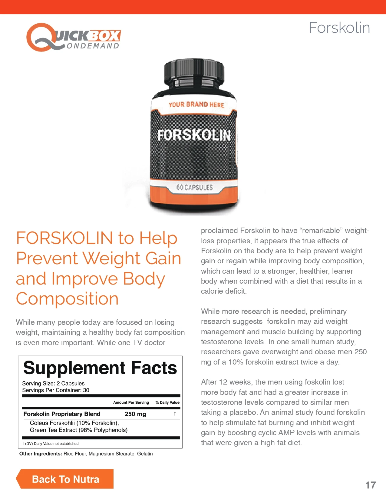 Private Label Forskolin 60 Capsules Premium Appetite Suppressant Metabolism Booster Carb Blocker & Fat Burner For Women & Men