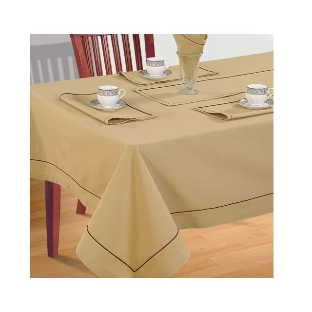 100% Cotton Custom Print Design Square Table Cloth Customized Party Table Linen India Top Selling Products High-Quality Reusable