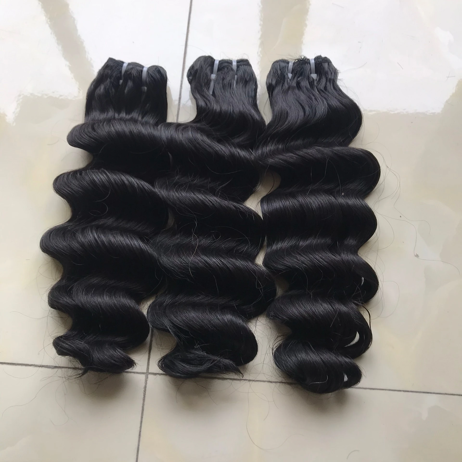 Глубокая волна для наращивания вьетнамских волос, 100 натуральные волосы без повреждений