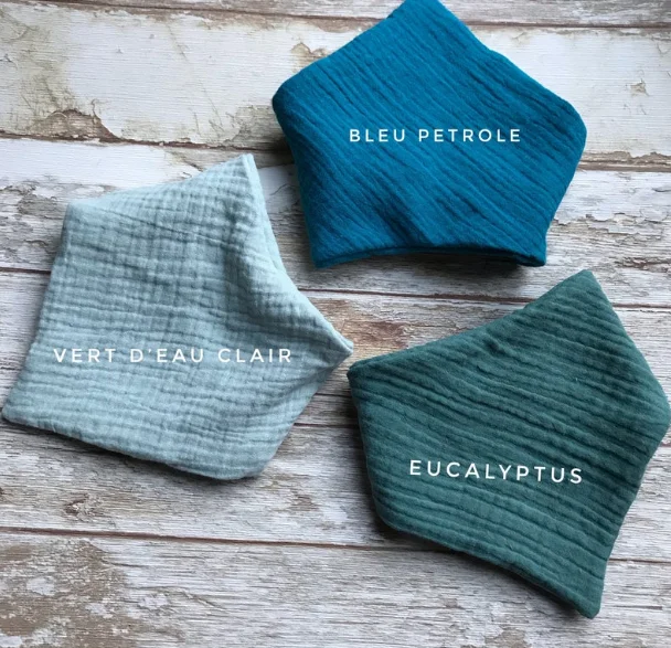 4 Pack Modern Printed Pattern Bandana Drool Bibs 100% Organic Cotton OEM Set for Age Group Babies for Both Boys Girls Feeding