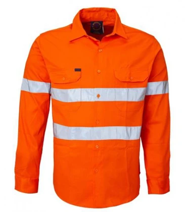 Wholesale High Quality Safety Work Shirt Custom Uniform Wear Customize Logo High Quality Vietnam Clothing