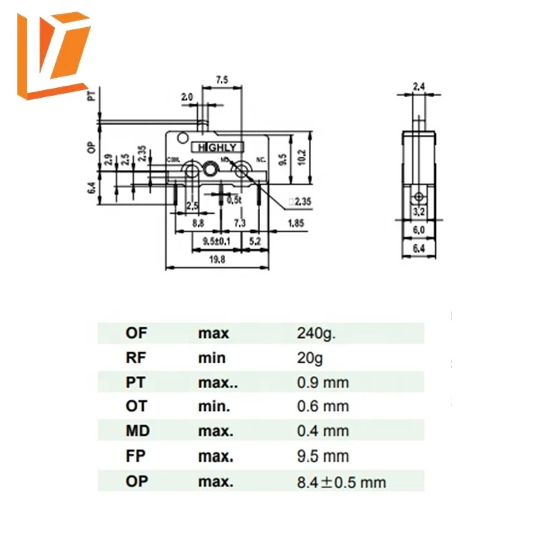 SS0500-A Pin plunger mini micro switch