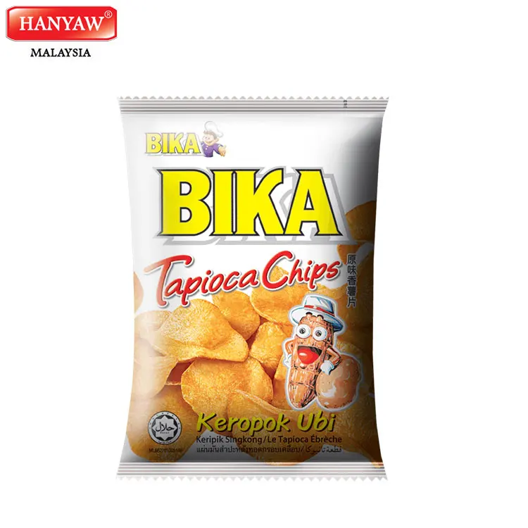[Malaysia] Fast Shipping + Halal Certified BIKA Tapioca Chips ( 10 pcs x 6 Bags x 70g / Ctn )
