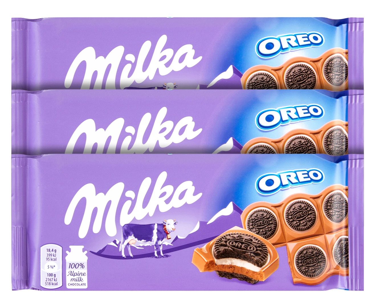 Milka Alpine Milk Original Chocolate 100g (5 Bars)