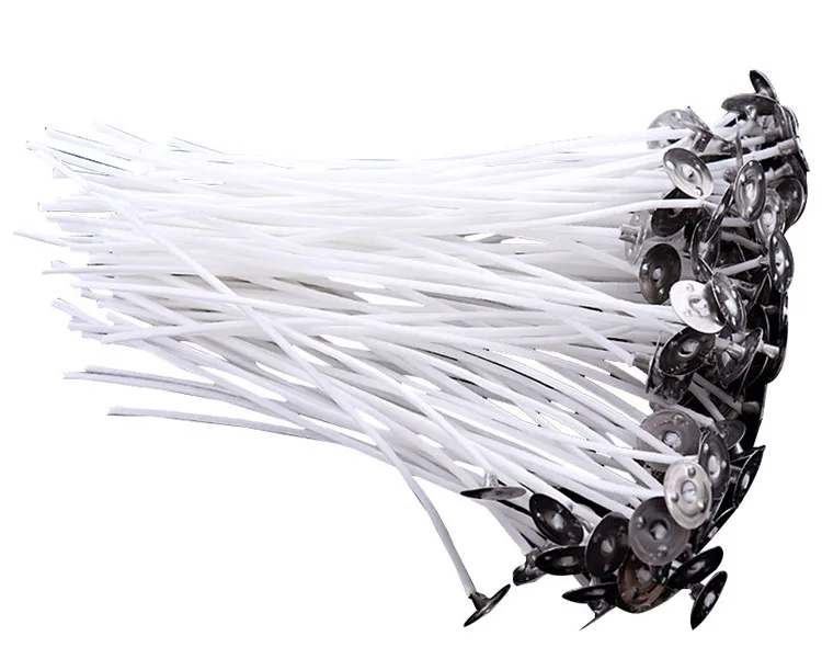 High Quality 20 Cm Round Nylon Silver 100% Cotton Dochte Aus 100 % Baumwolle For Gift Bags