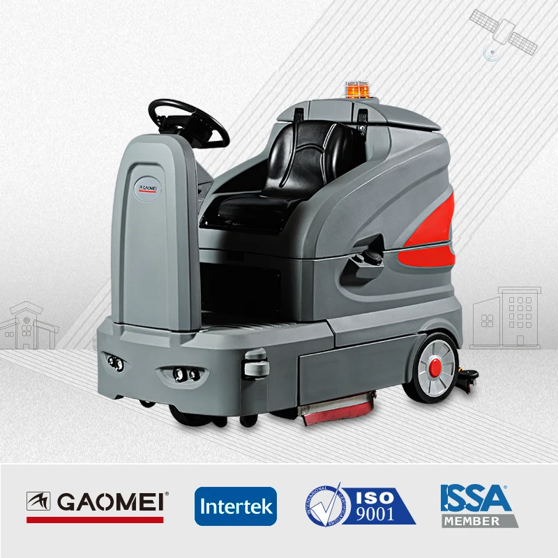 Automatic concrete floor cleaning machine , ride on floor scrubber , best performance with good price in China