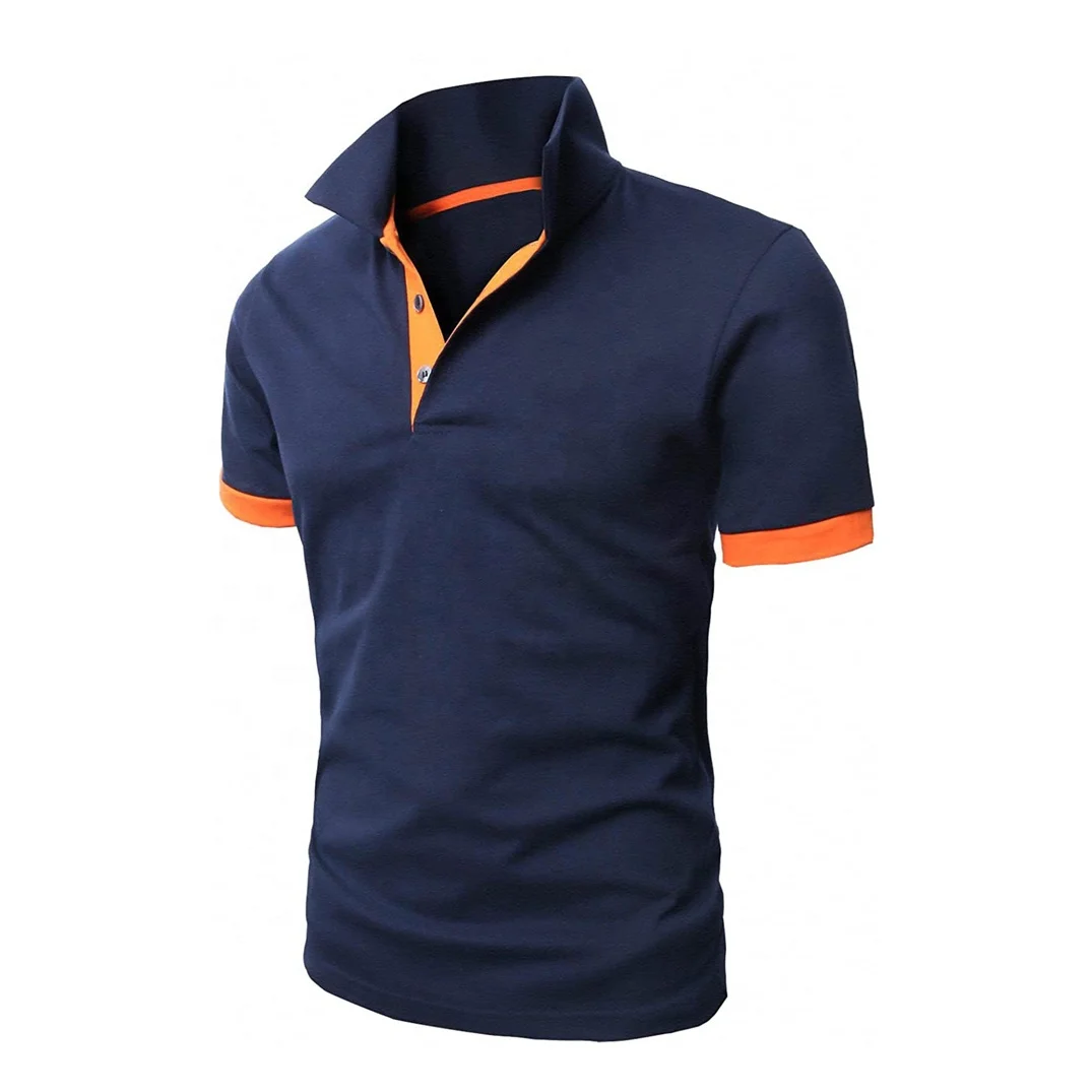2022 New Style Customized Black Polo Shirt White Strips High Quality Casual Style Golf Best Selling Best Price Summer Season
