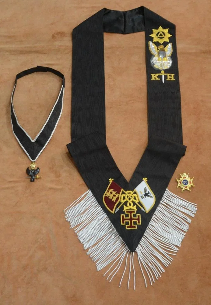  Коллекция Masonic розовая круга Regalia: воротник украшения фартуки и