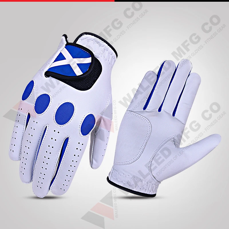 
Customized Flag Cabretta Leather Golf Gloves 