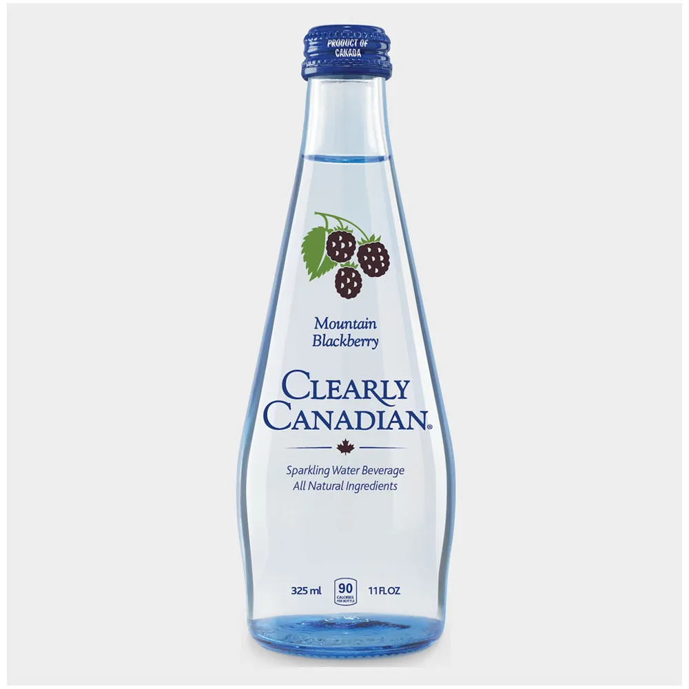 
Natural Vegan Flavor In Clearly Canadian Originals Mountain Blackberry Sparkling Canadian Spring Water 
