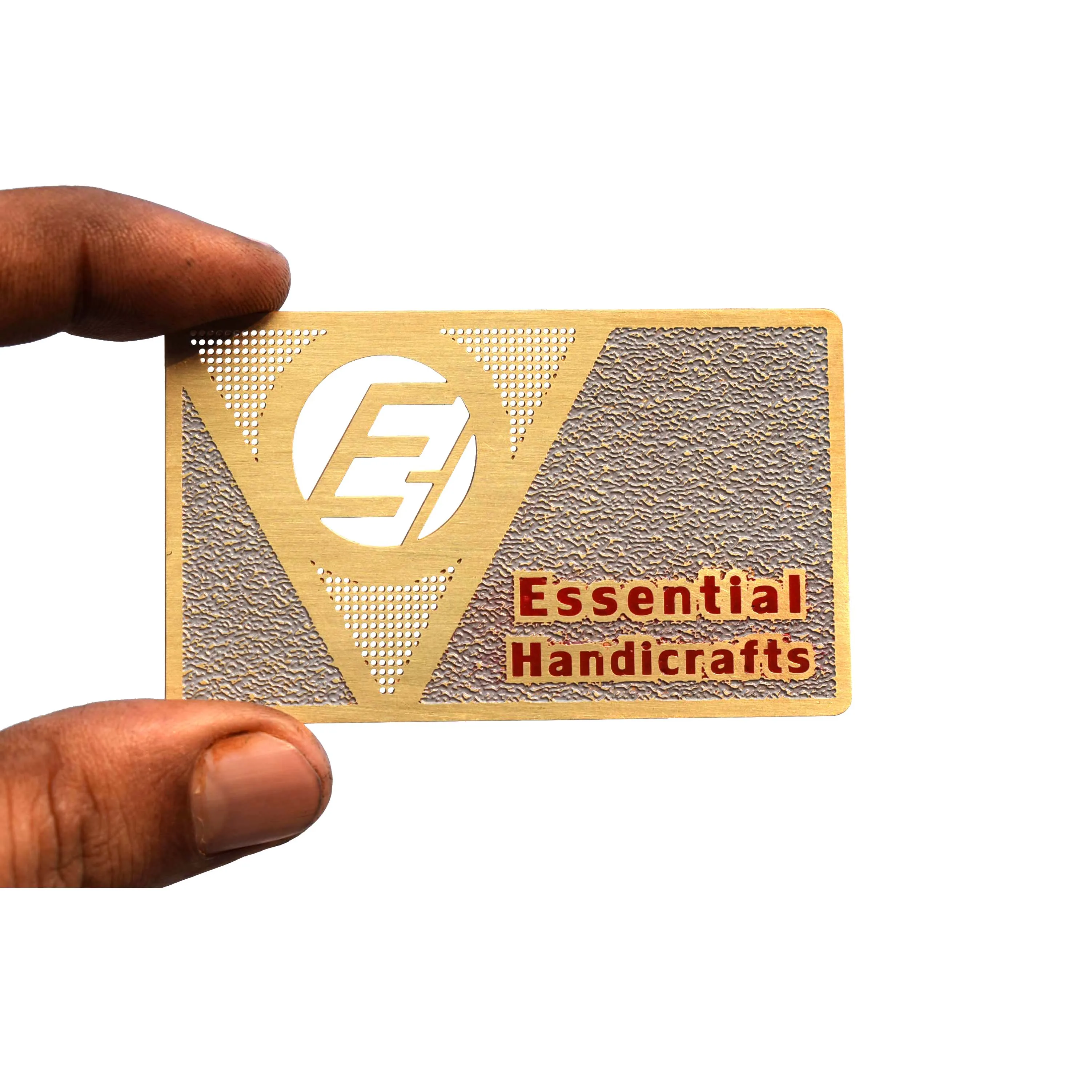 Custom High Quality Brass Metal Business Card Gold Plated with Luxurious and Attractive Look Printing Product