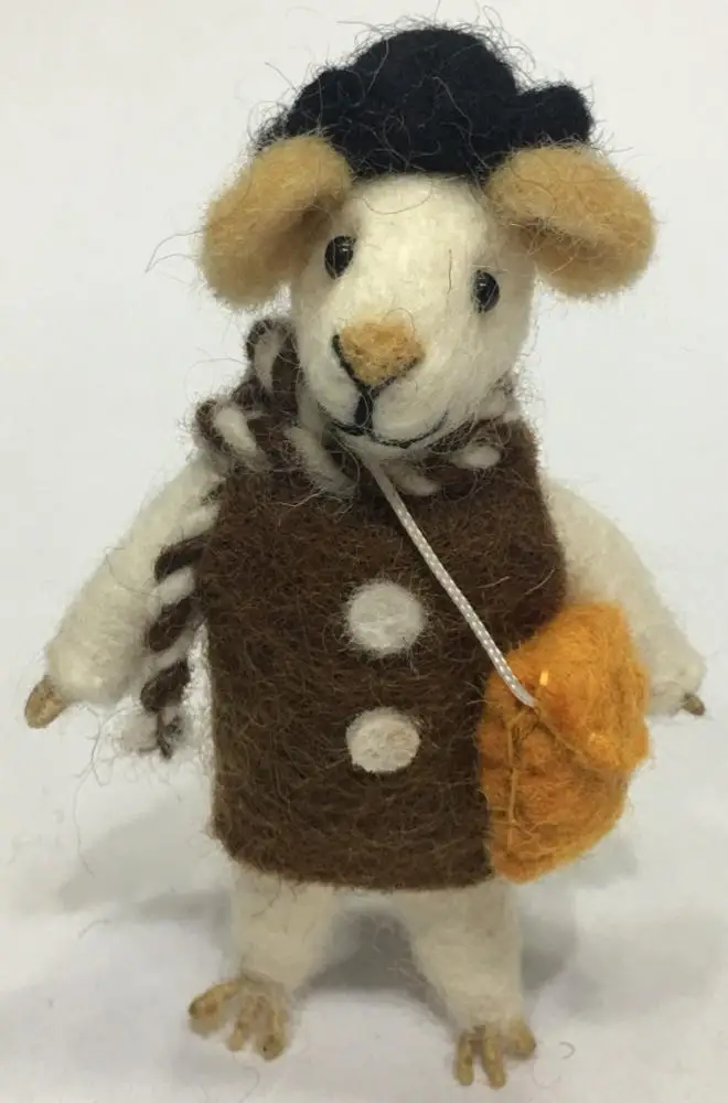 Needle Felted Mouse Family/Cute Felted Mouse Family/Fair Made Mouse Family in Nepal