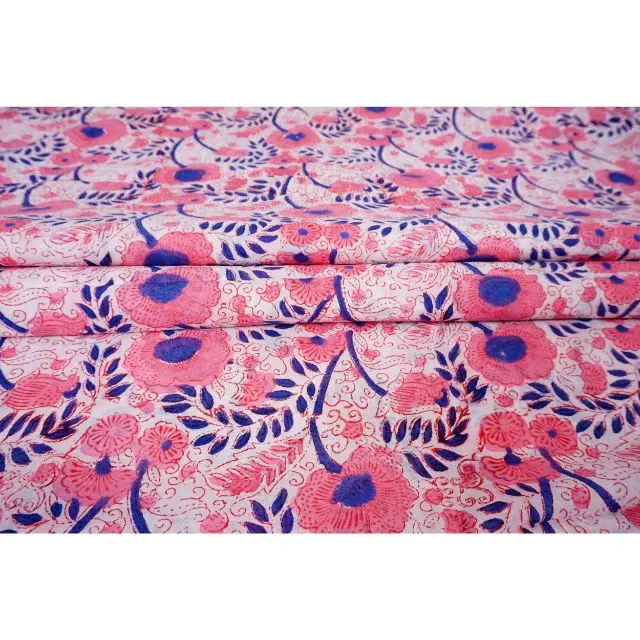 Индийский ручной блок печати из мягкой ткани ткань на дворе 100% чистый хлопок вуаль для пошива одежды шитье крафта 