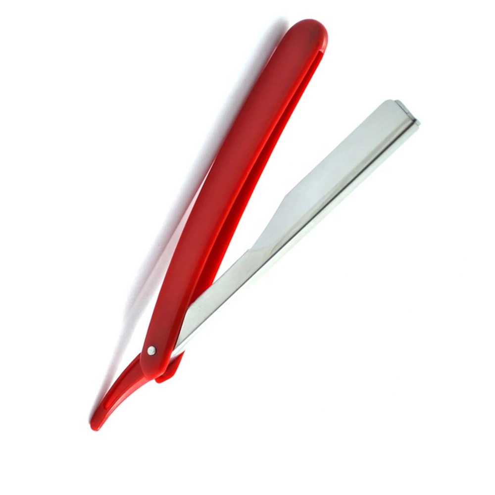 Straight barber razor with plastic handle/Barber razor with plastic handle