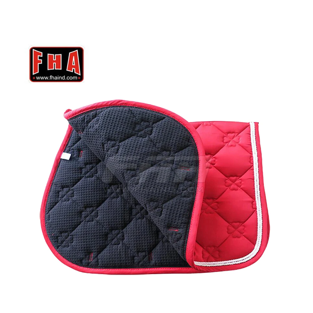 Horse Riding Saddle Pads with High Quality Satin Horse Products