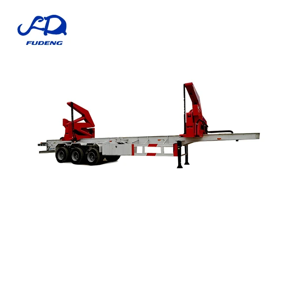 China factory three-axles side loader 20/40ft container trailer with good quality for sale