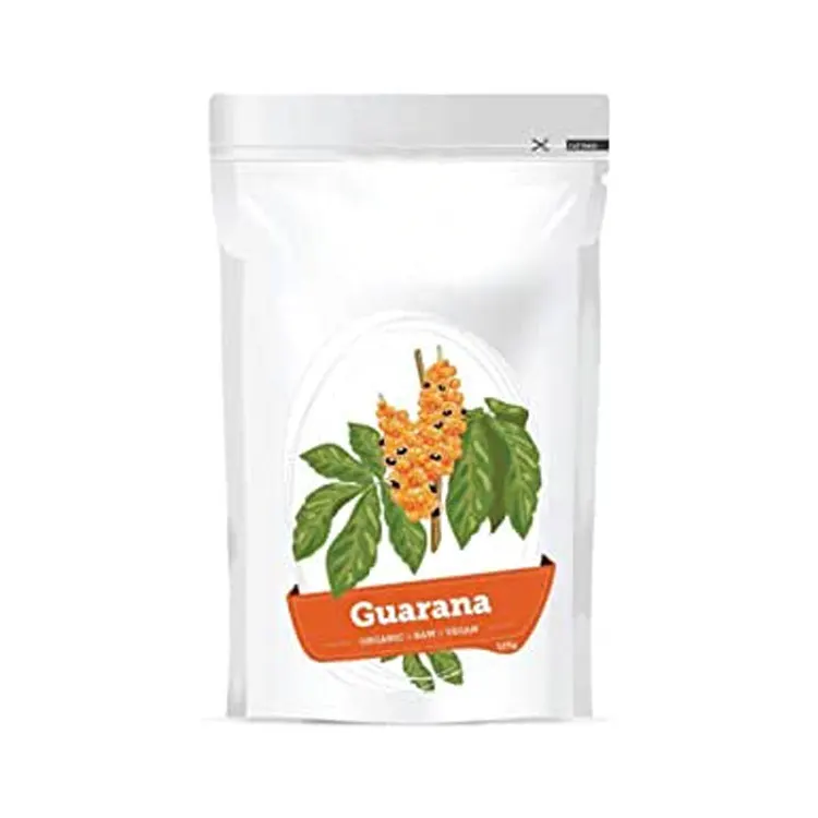 Bulk Quantity Manufacturer of Custom Label Top Quality Organic Bio Guarana Powder 125g Made in Germany