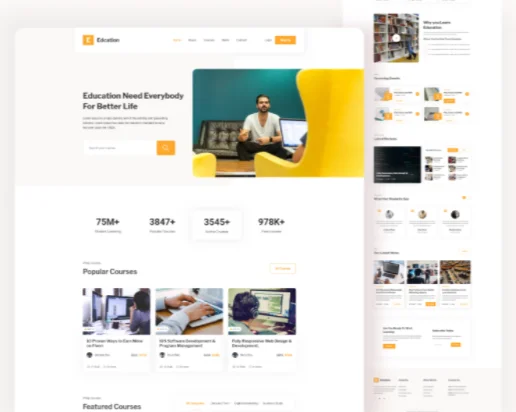 Advanced School Management Website Design | Institute Management Website Design