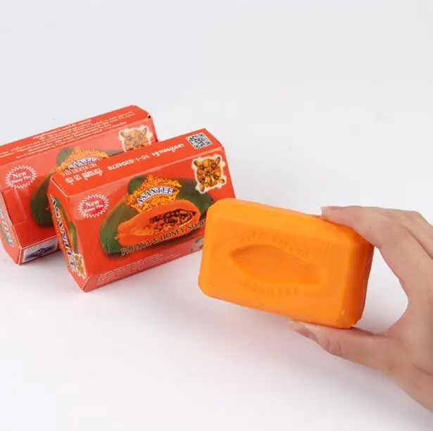 
Honey Bearuty Papaya Skin Whitening Honey Kojic Acid Asantee Thai Soap.125 g 
