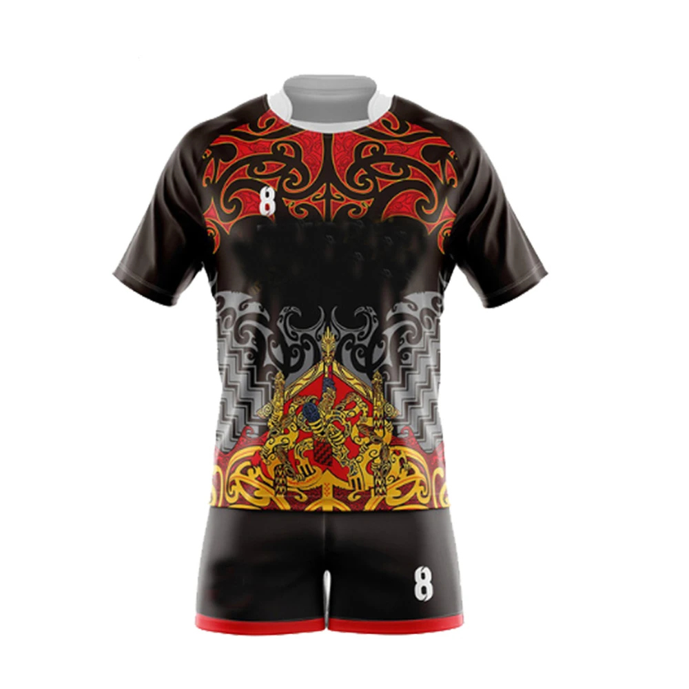  Взрослая команда полный комплект униформа для регби индивидуальная этикетка печать Горячая Распродажа большая спортивная одежда Униформа