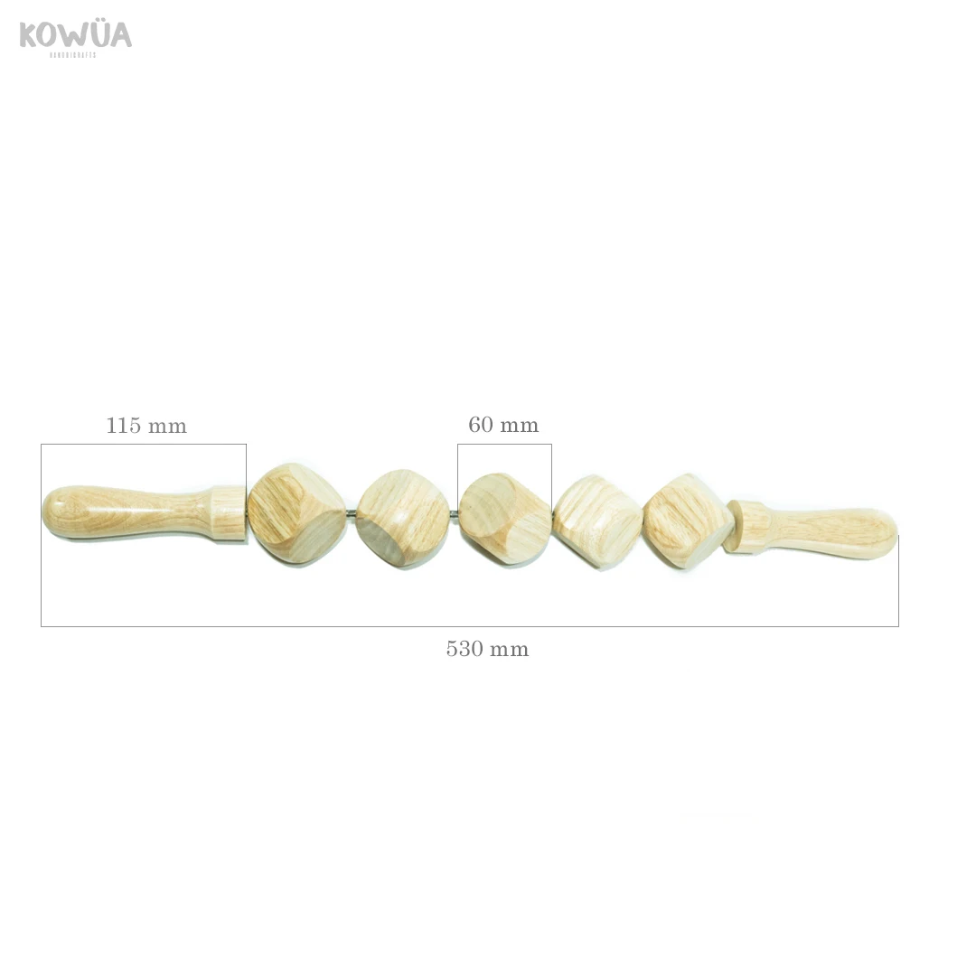 
Roller Massager, Wood Therapy Tools, Shoulder and Back Massager 