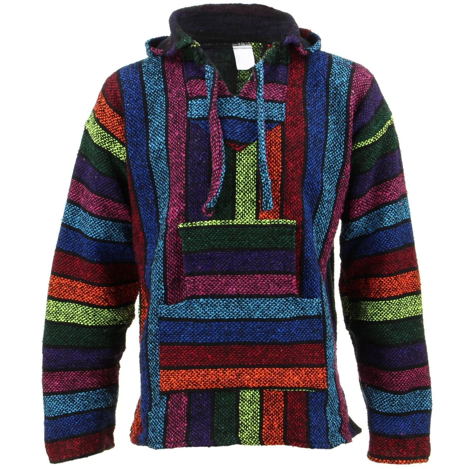 Custom Wholesale Poncho Rasta Sweatshirt Rug Mexican Wool Hoodie