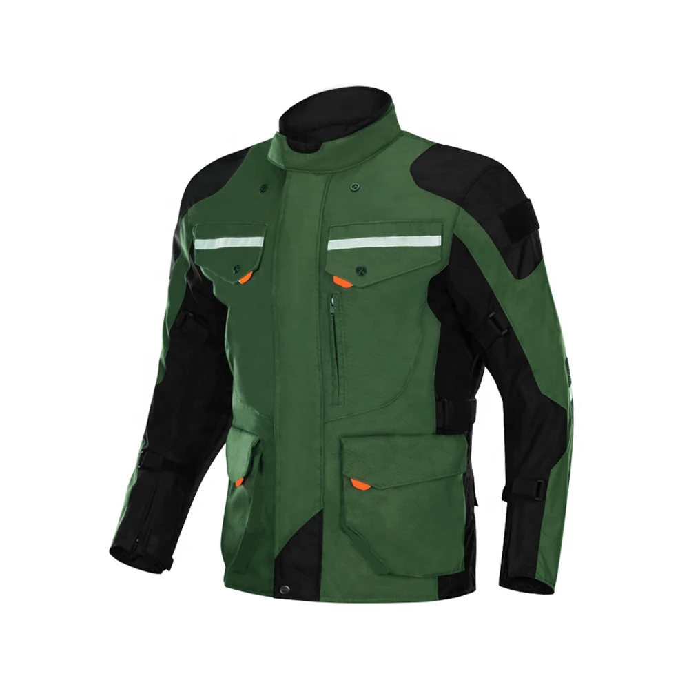 Custom made motorcycle Textile Riding Jacket Super Speed Racing Jacket with Protectors and Windproof Lining