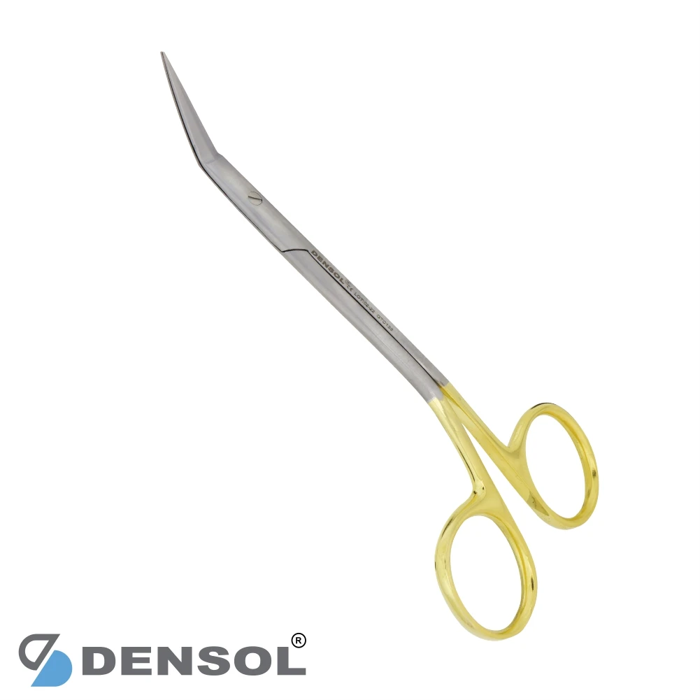 Tungsten Carbide Goldman-Fox Micro Fine Points Curved TC 13cm Dental Instruments Sharp Blade With One Side Serrated