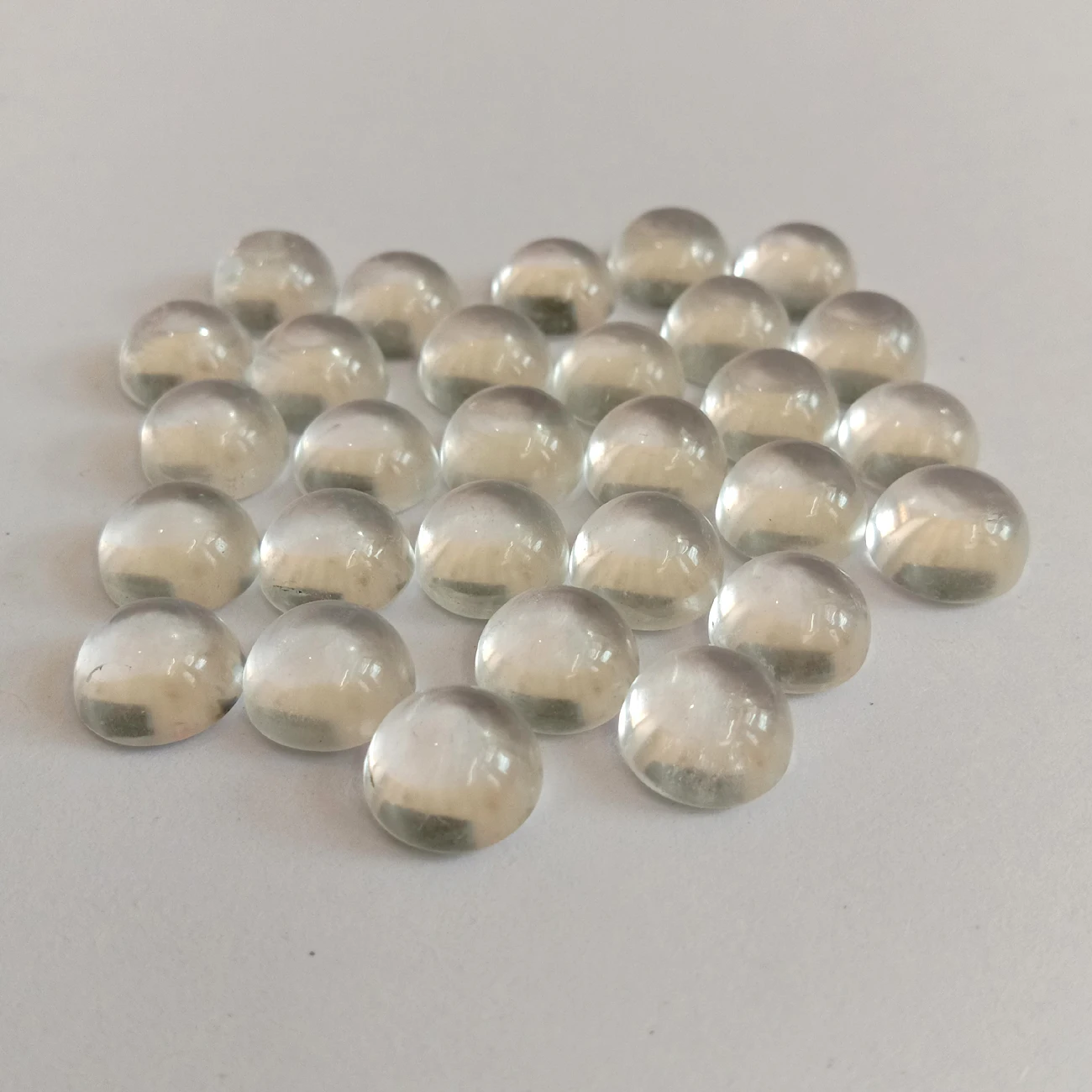 Кристалл кварца круглый кабошон 15 мм неоправленный полудрагоценный камень стерлингового серебра серьги